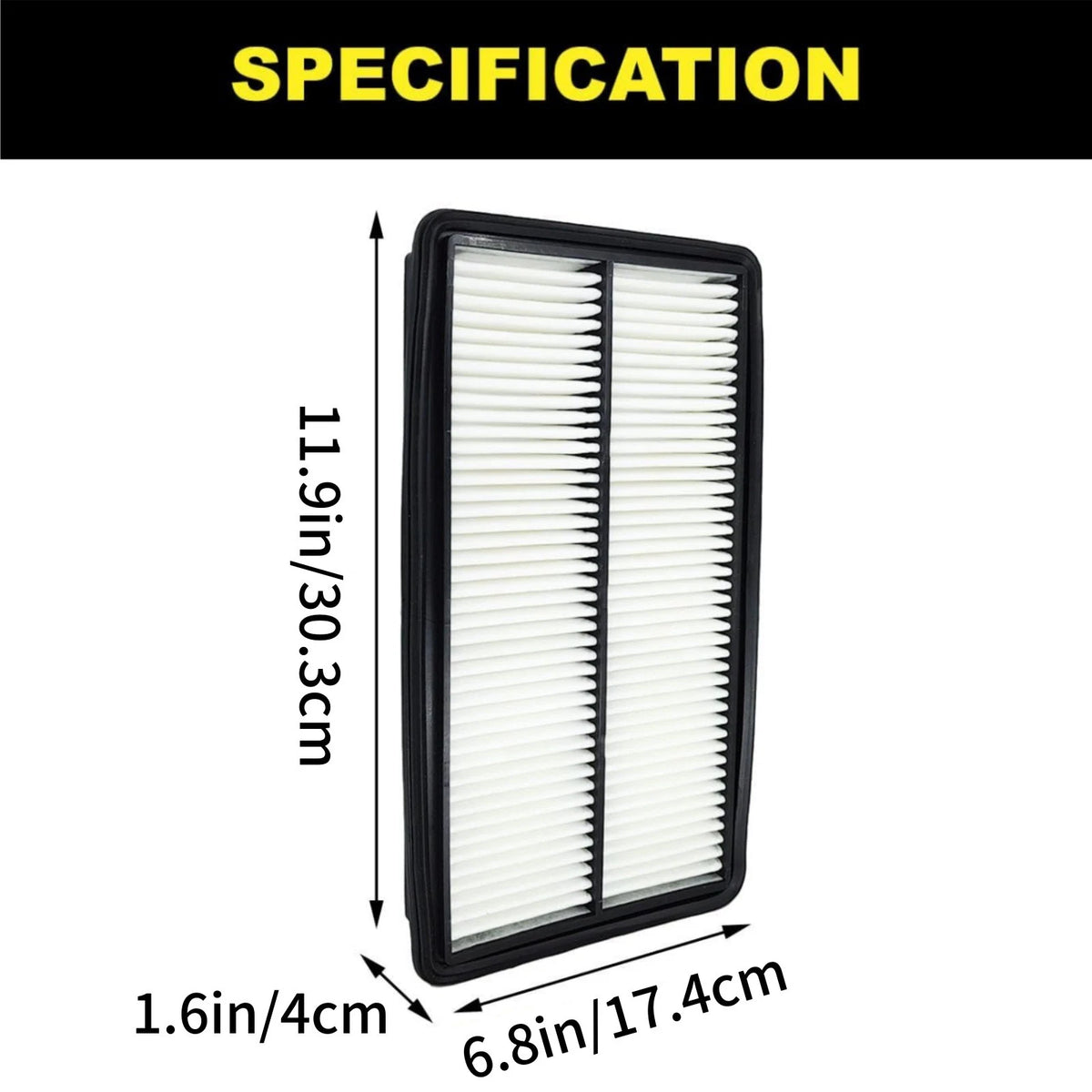 17220-RGL-A10 Engine Air Filter Smooth Run Replacement For Honda Acura MDX 07-09