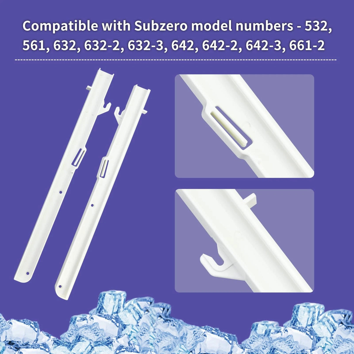 Vanshly 1 Pair Replacement Kit for Subzero Ice Left 7014649 And Right 7014661