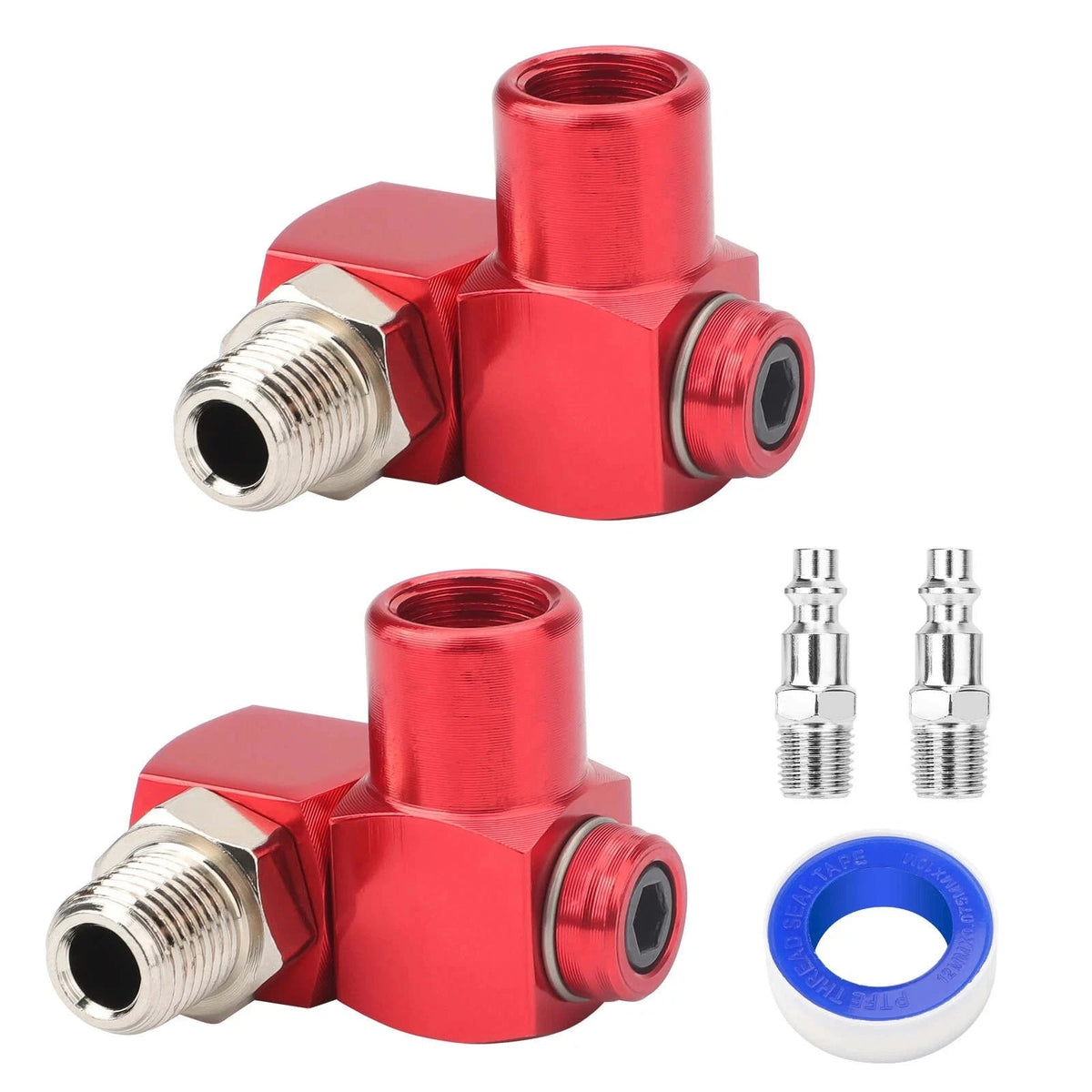 360° Full Rotation Air Tool Adapter 360 Degree  1/4'' NPT for Air Impact