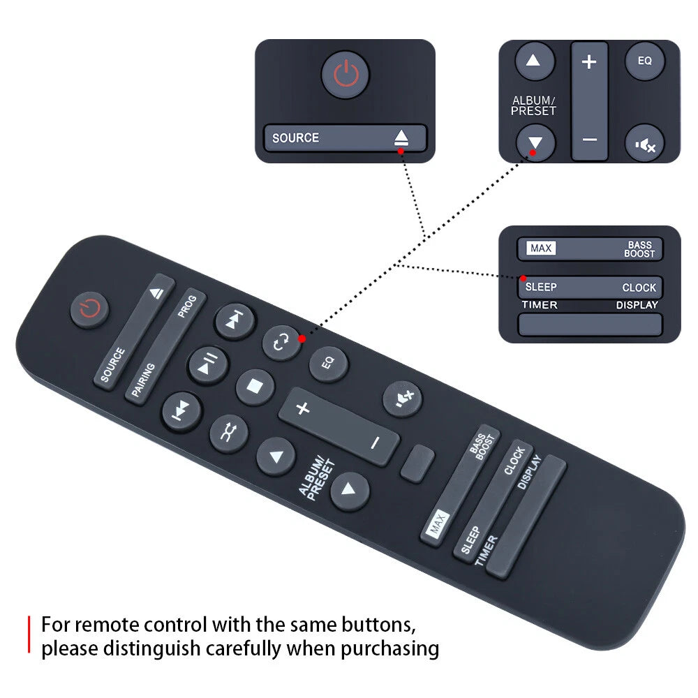 Replacement Remote Control For Philips Mini Hi-Fi Stereo System FX10