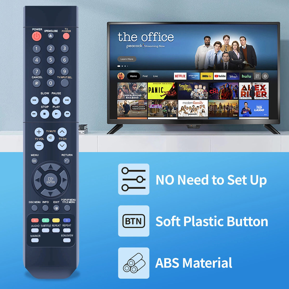 AK59-00070D Remote Control For Samsung DVD Player BDP1500