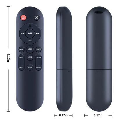 Replacement Remote Control For Meredo Wooden 2.1 Sound Bar for TV Devices