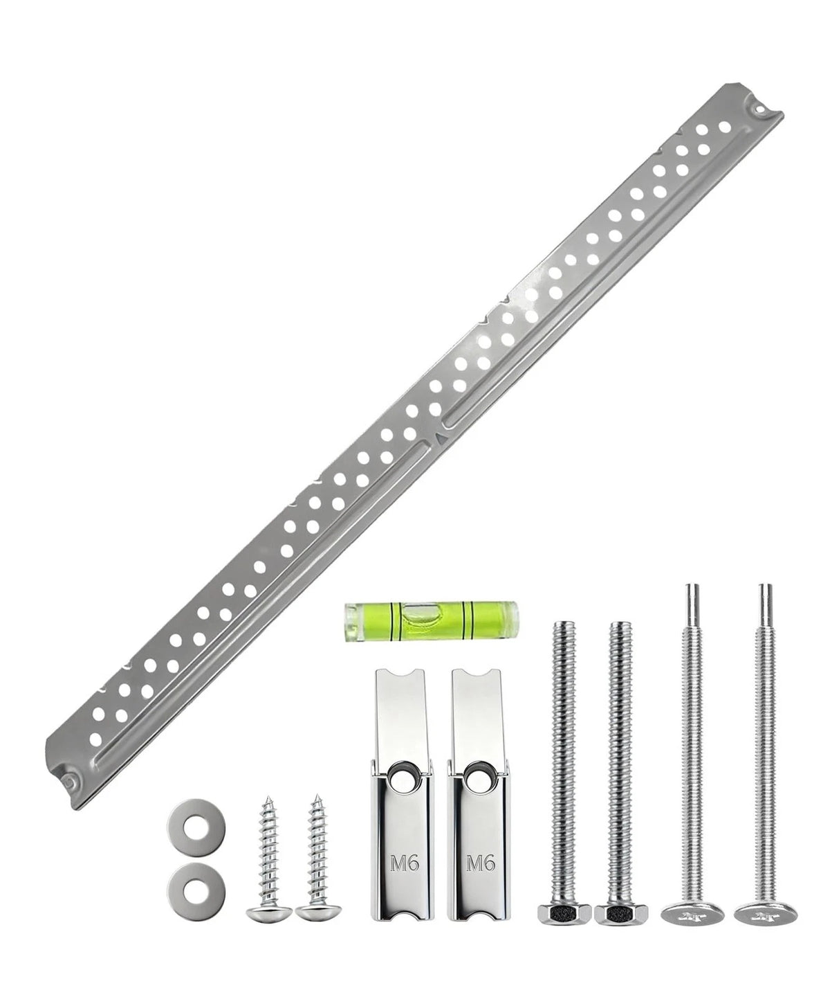 DE70-00561A Microwave Mounting Plate Bracket with Hardware Screws Kit silvery
