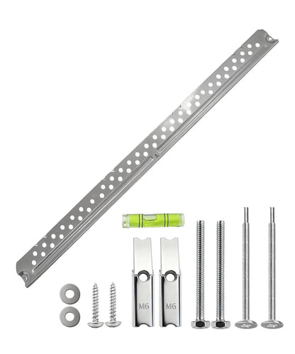 DE70-00561A Microwave Mounting Plate Bracket with Hardware Screws Kit silvery