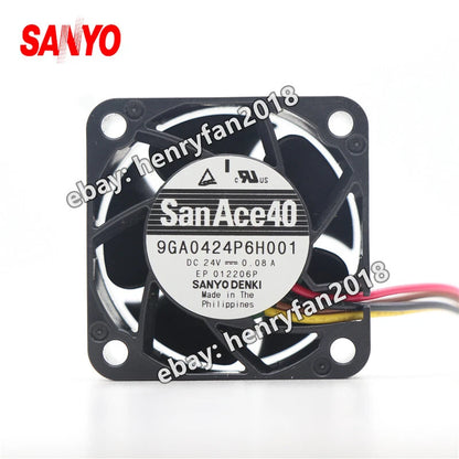 SANYO Denki 9GA0424P6H001 SanAce Fan DC 24V 0.08A 40*40*20MM 4-wire Cooling Fan