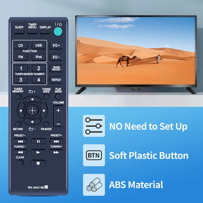 RM-AMU185 Remote Control For Sony Home Audio System MHC-EC619iP MHCEC619iP