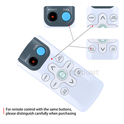 Replacement Remote Control For Honeywell Digital Window Air Conditioner HAC6