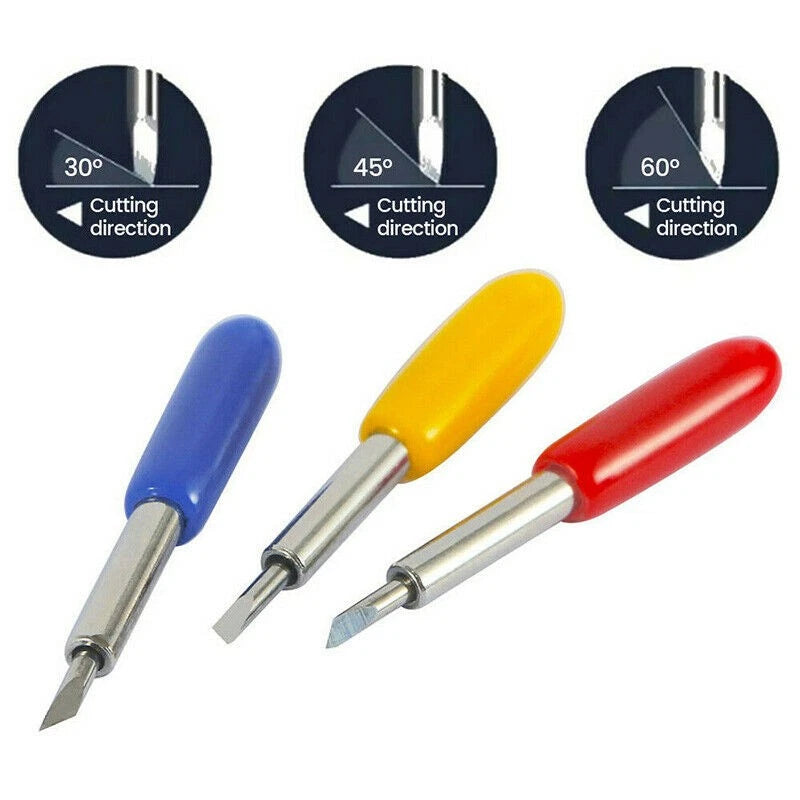 50Pcs 30°-60° Tungsten Steel Carbide Blade Roland Lettering Polished Kit