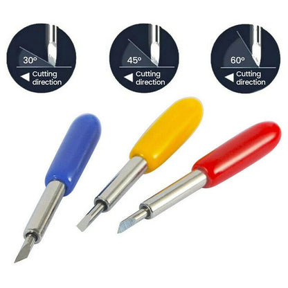 50Pcs 30°-60° Tungsten Steel Carbide Blade Roland Lettering Polished Kit