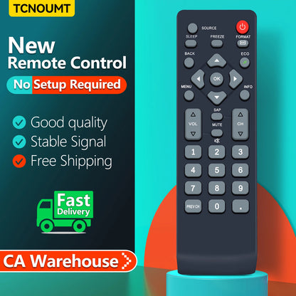 NH001UD RTNH001UD Remote Control For Emerson Sylvania LCD LED TV LC370EM2