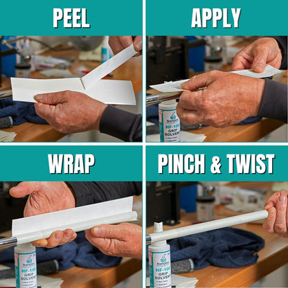 Brampton Basic Golf Grip Kit for Club Regripping - 15 Premium Chestnut