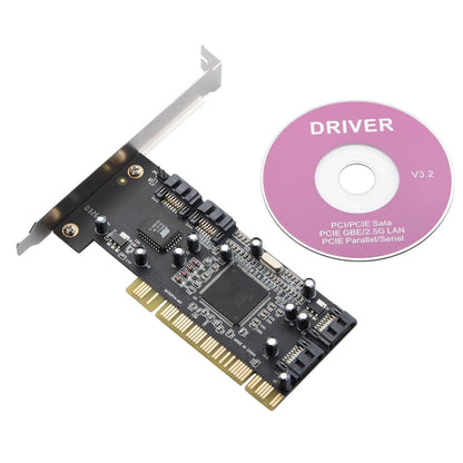 4 Port SATA PCI Expansion Card PCI To SATA Adapter Card RAID 5
