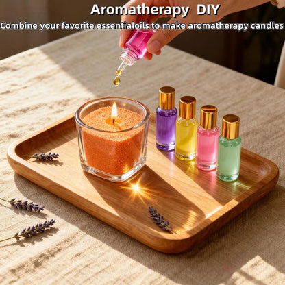 PHYMAT Multi-Color Candle Sand with 50pcs Wicks, 26 cm x 18 x 4 cm, orange