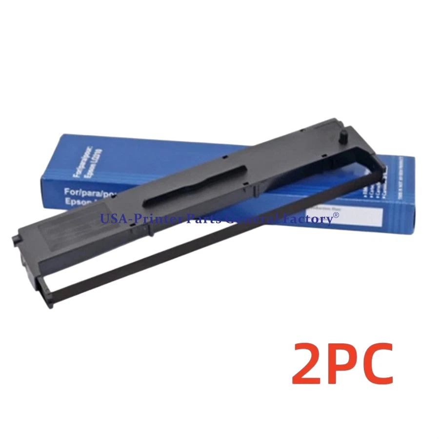 2PCS S015634 Ribbon Cartridge Black For Epson LX310 350 Dot Matrix Printer