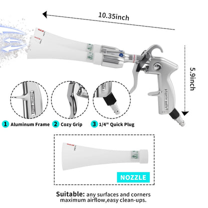GOCCIDA Tornado Car Cleaning Gun Interior Dust Cleaner Blower