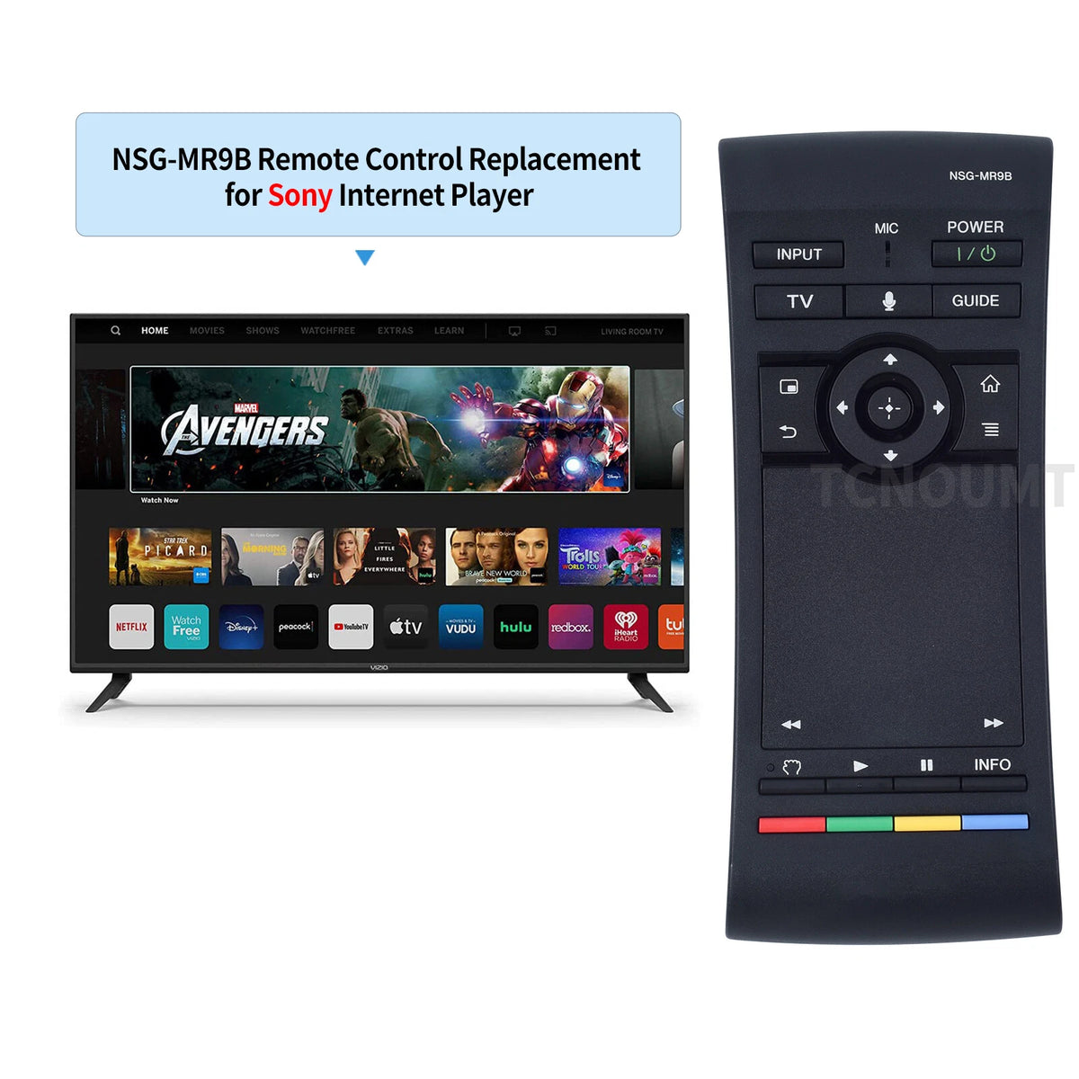 NSG-MR9B Remote Control For Sony Internet Player with QWERTY Keyboard NSZ-GS7