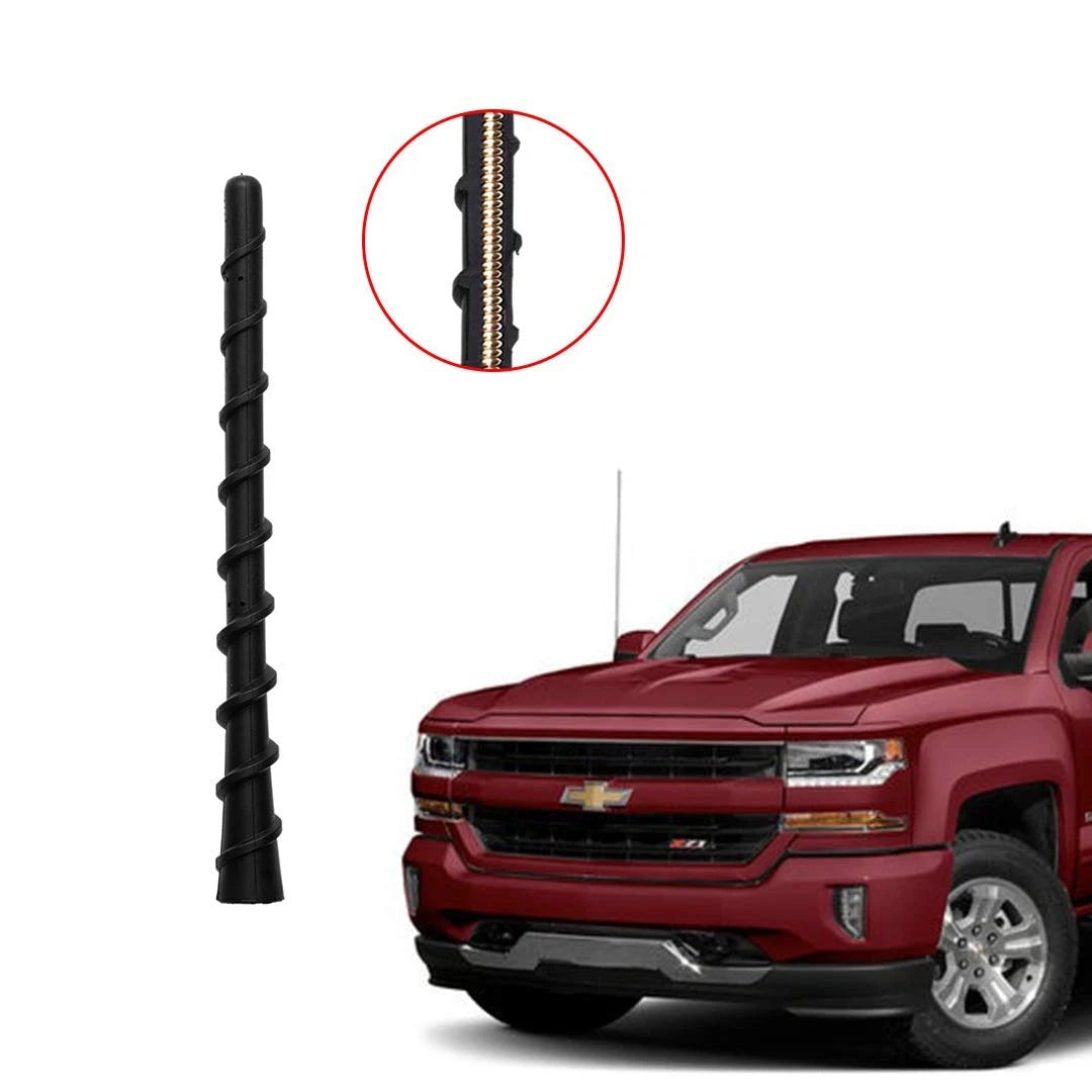 AMFRNE for GM Trucks 1999-2026 Short Flexible Antenna, Fits Chevy Black