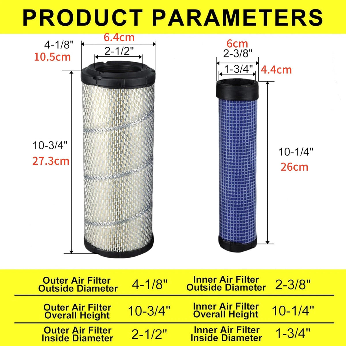 Easy Install 103-1327 Lawn Mower Air Filter For Exmark For Bobcat 325 328 329