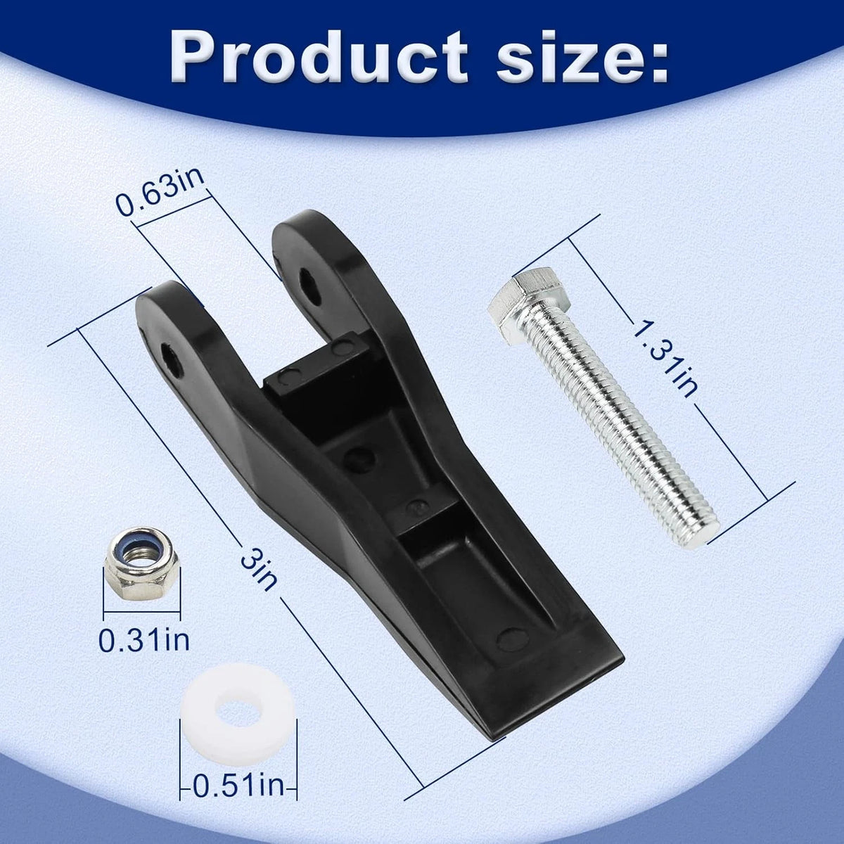 29-1 Extension Ladder Lock Flipper Kit for Werner/Louisville/Keller Silver