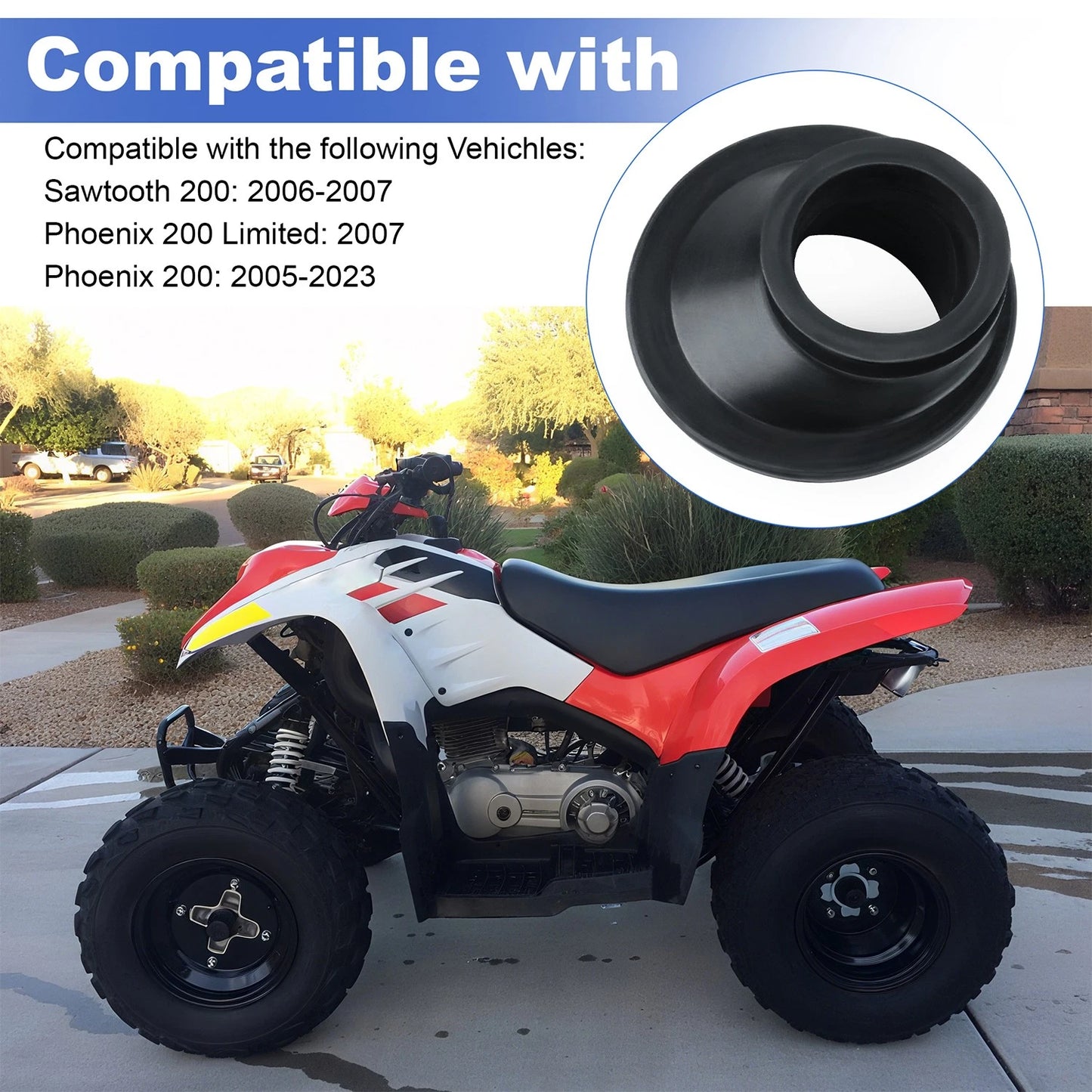 Carb Boot 0452563 for Polaris ATV:Phoenix 200 2005-2023 Phoenix 200 Limited 2007