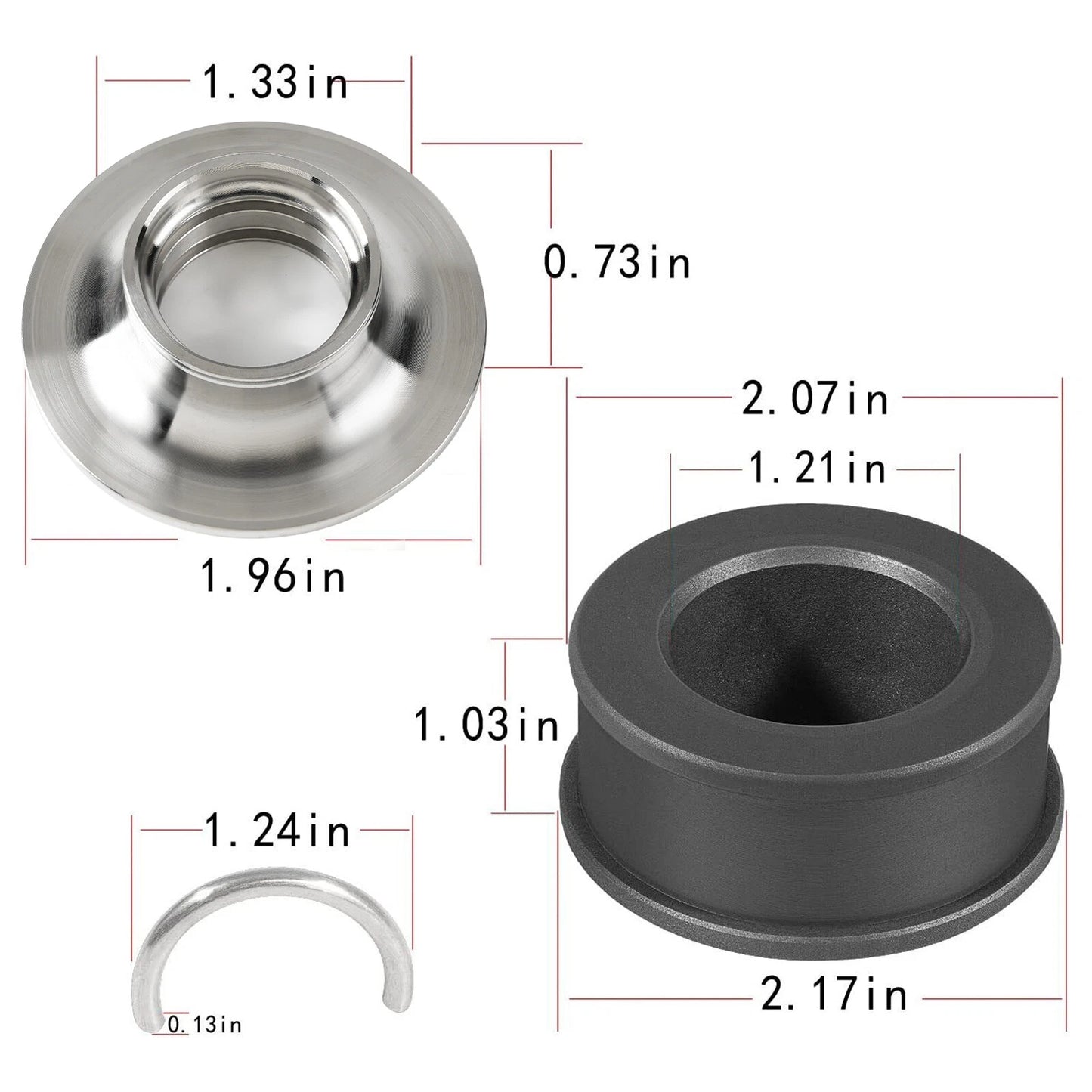 For SeaDoo 4-TEC Drive Shaft Carbon Ring Seal Rebuild Kit 295501143, 295501200