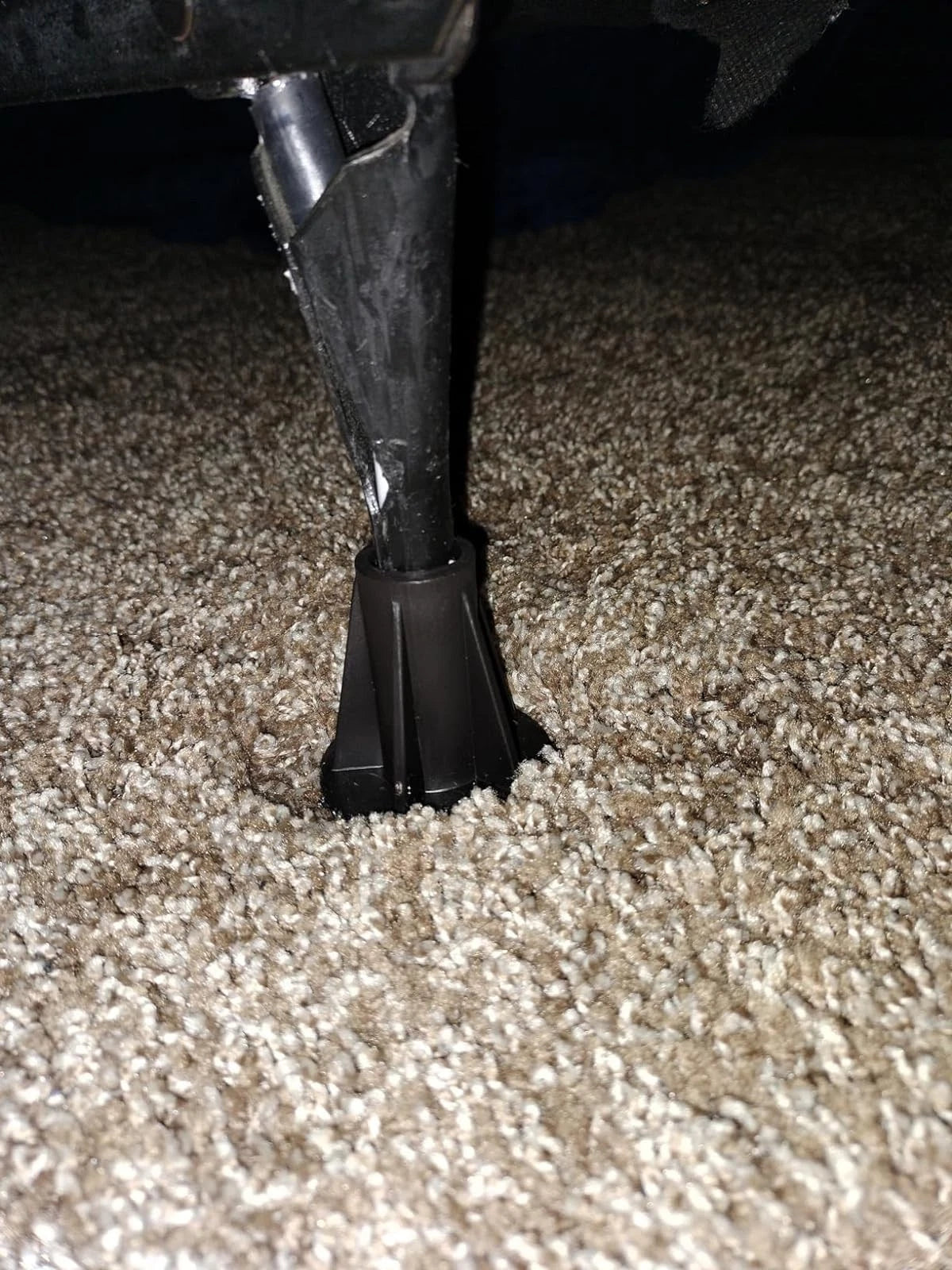 Home's Place Steel Stem Bed Frame Feet to Replace Wheels. Prevent Dark Brown