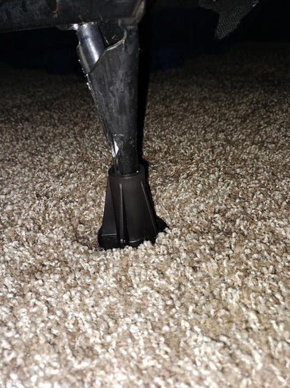 Home's Place Steel Stem Bed Frame Feet to Replace Wheels. Prevent Dark Brown