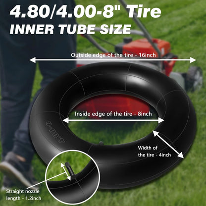 Improvedhand 4.80/4.00-8" Tire Inner Tube Heavy Duty Premium 4.80/4.00-8