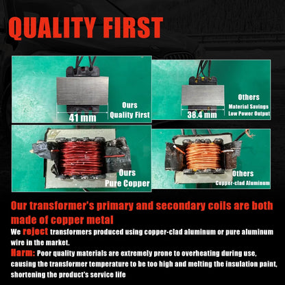 ATOLS Upgraded Plastic Welder, 1000PCS Staples, Pure Copper Red-Corded