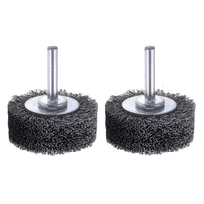 2x Stainless Steel Wire Wheel Brush for Die Grinder Drill 1/4" Shank Rotary Tool