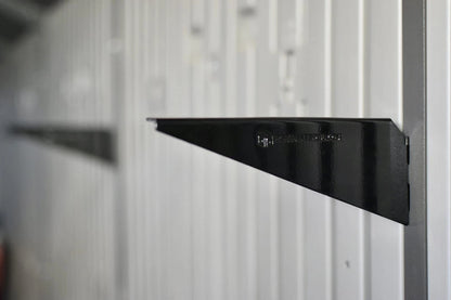 Pop's Parts Plus Lifetime Shed Shelf Brackets - Black Metal Railing
