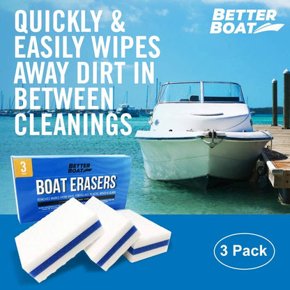 3PK Premium Boat Scuff Erasers, Boating Accessories for 3pack, White