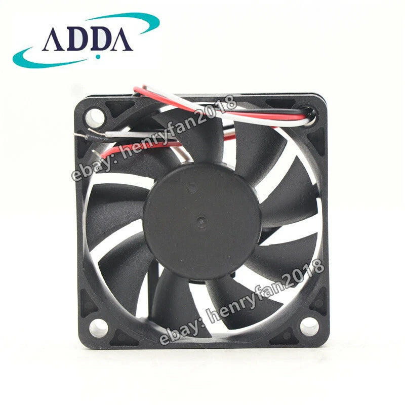 ADDA AG06012UX159301 Axial Fan 12VDC 0.17A 60*60*15MM 3-wire Case Cooling Fan