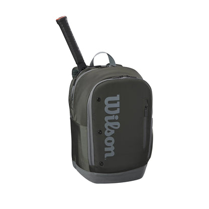 Wilson Tour Tennis Backpack - Dark Green, Holds up to 2 Rackets, Green