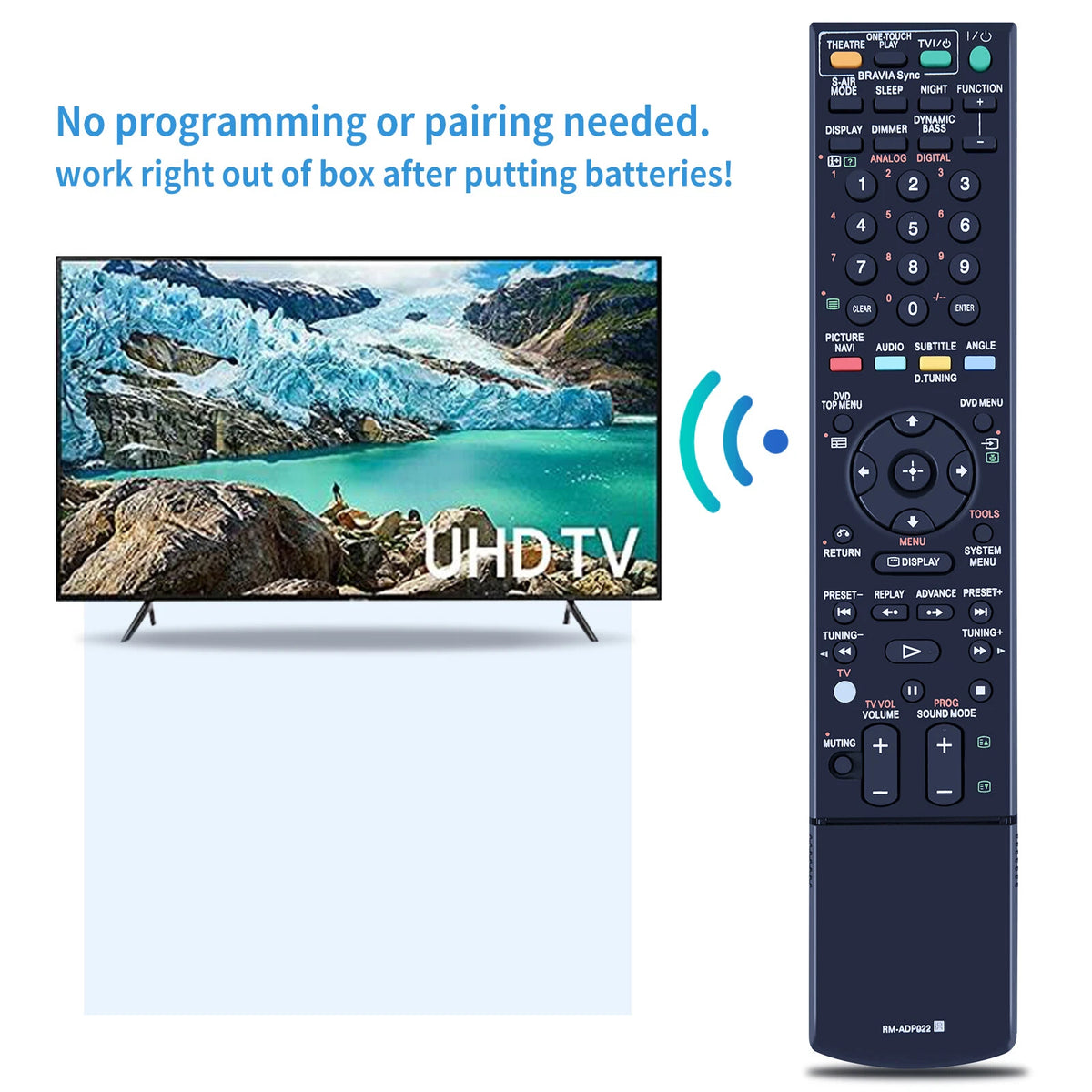 RM-ADP022 Remote Control For Sony DVD Home Theatre System DAV-DZ860W