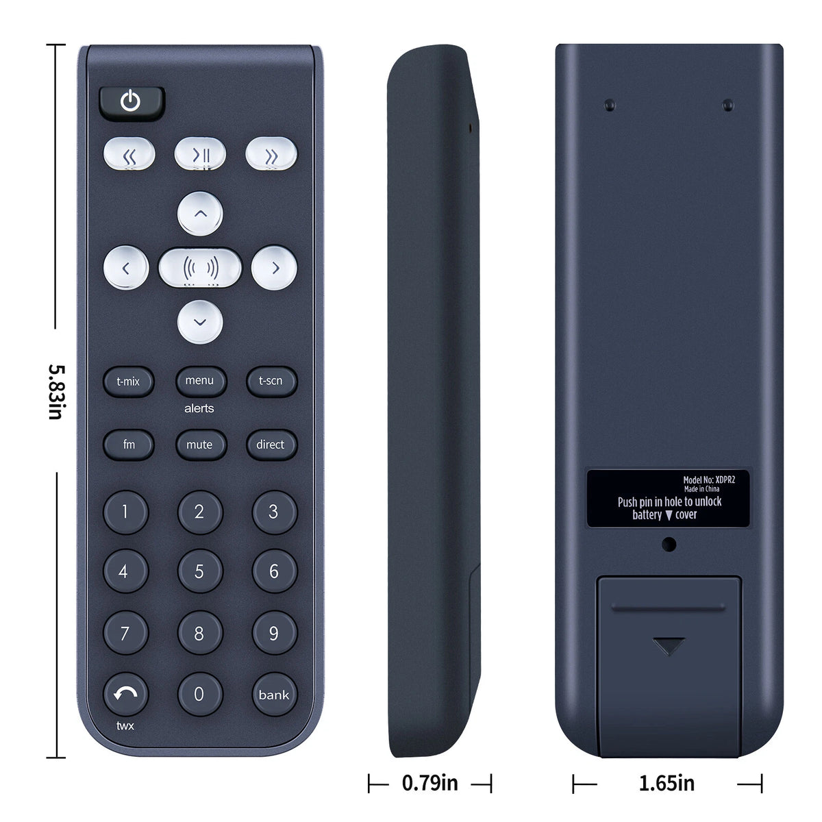 For SiriusXM Replacement Universal Remote Control XDPR2 v2.0