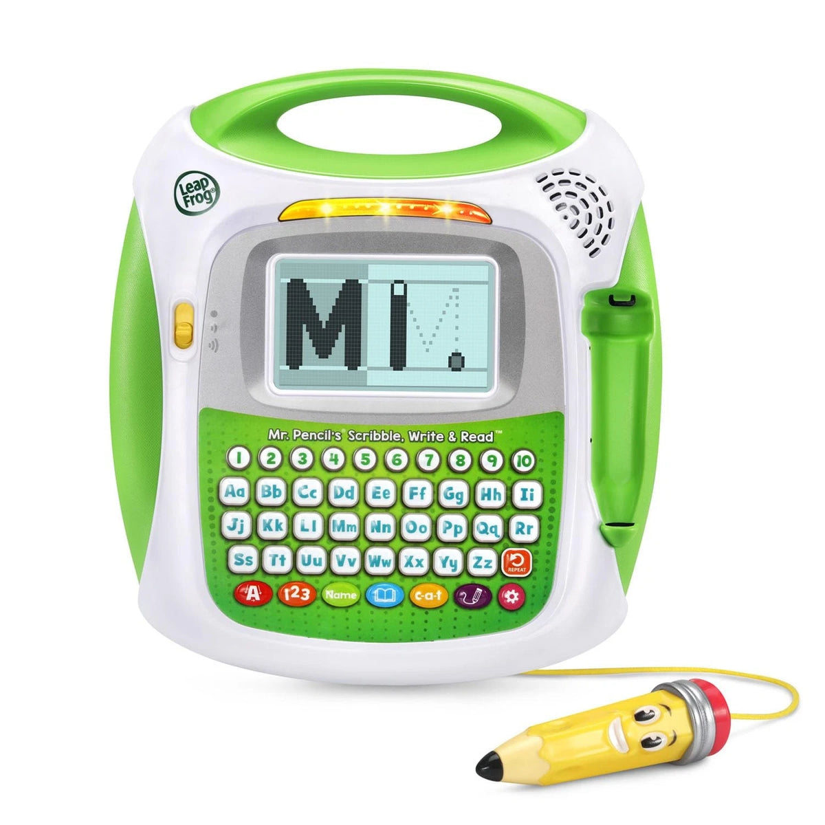 LeapFrog Mr Pencil's Scribble Write and Read, Green 7.7" x 8.6" x 2",