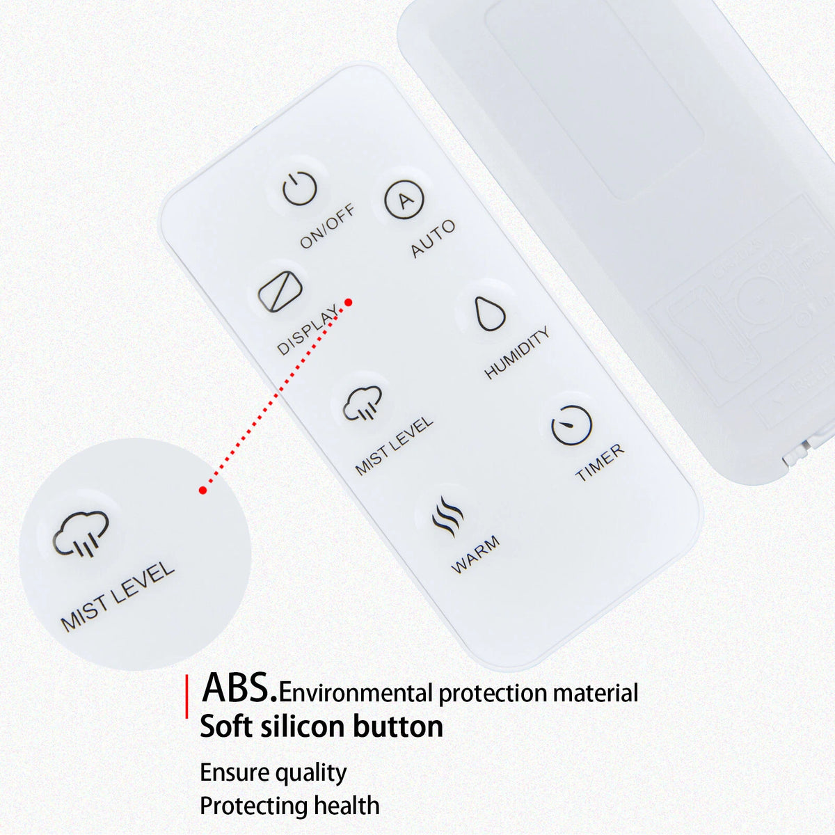 Remote Control For LEVOIT LV600HH 6L Warm and Cool Mist Ultrasonic Humidifier