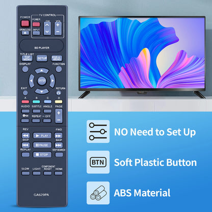 GA629PA Remote Control For Sharp Disc Player BD-HP20U BD-HP20H BD-HP20S