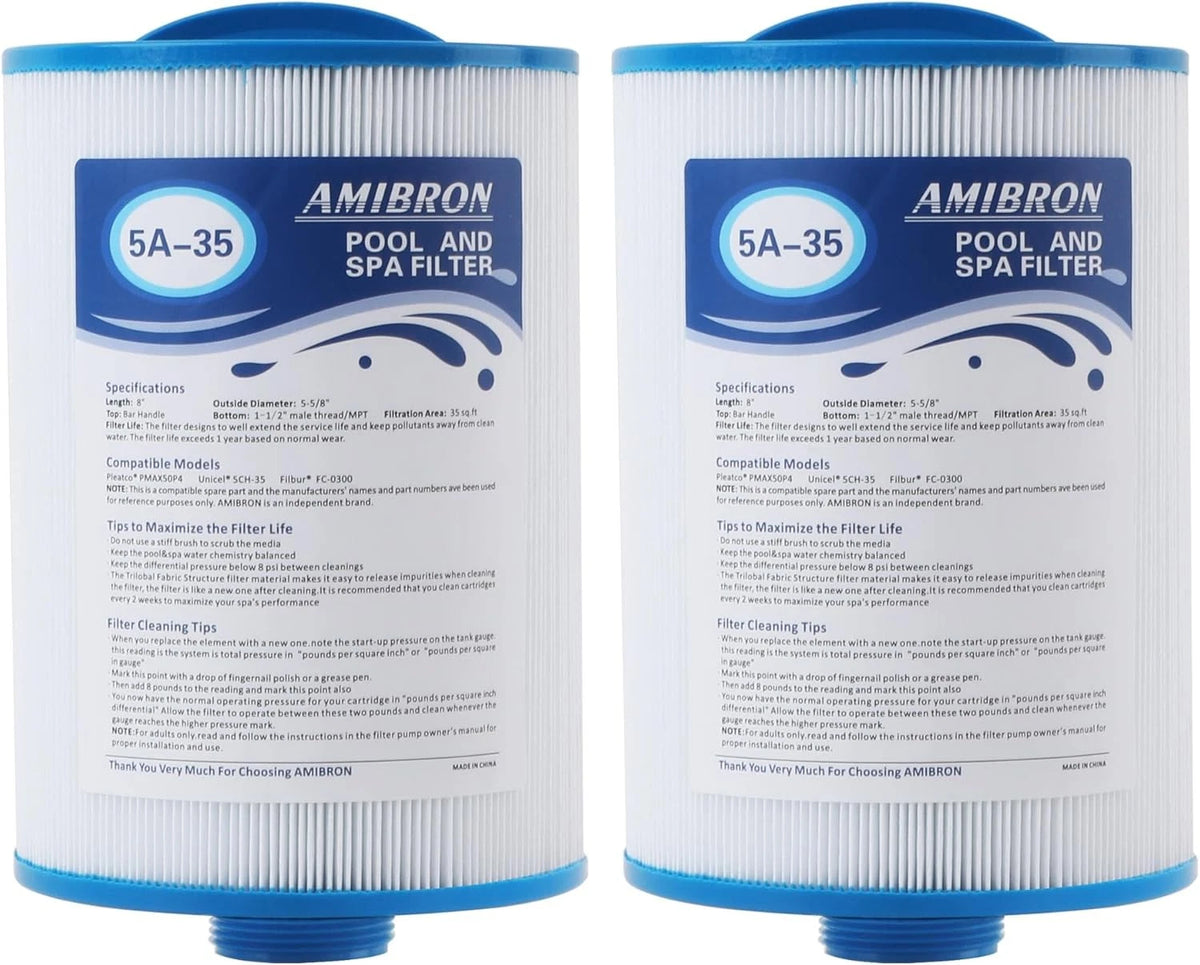 PMAX50 Spa Filter, Compatible with PMAX50P4, PAS35P, FC-0300, 5CH-35,...