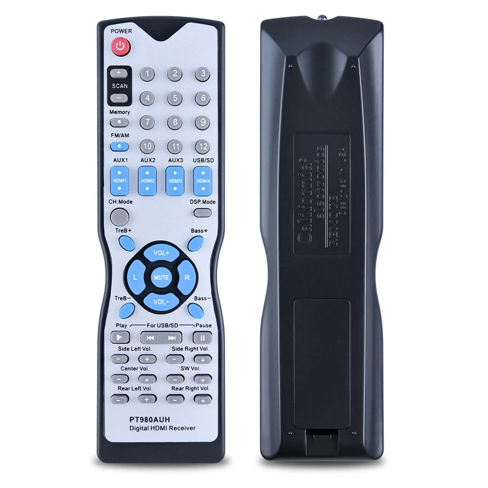 Remote Control For Pyle Digital HDMI Receiver Amplifier Receiver PT980AUH