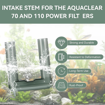 Aquarium Intake Stem for AquaClear 70, 110 Power Filters, Transparent