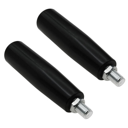sunnates 2 PCS Revolving Hand Knob M10 Lathe Crank 80x25 mm, Black