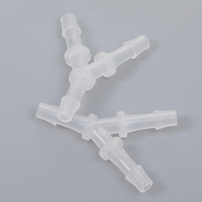 4PCS Aquarium Air Pump Connectors with Check Valve 4.8Mm/0.188In, White