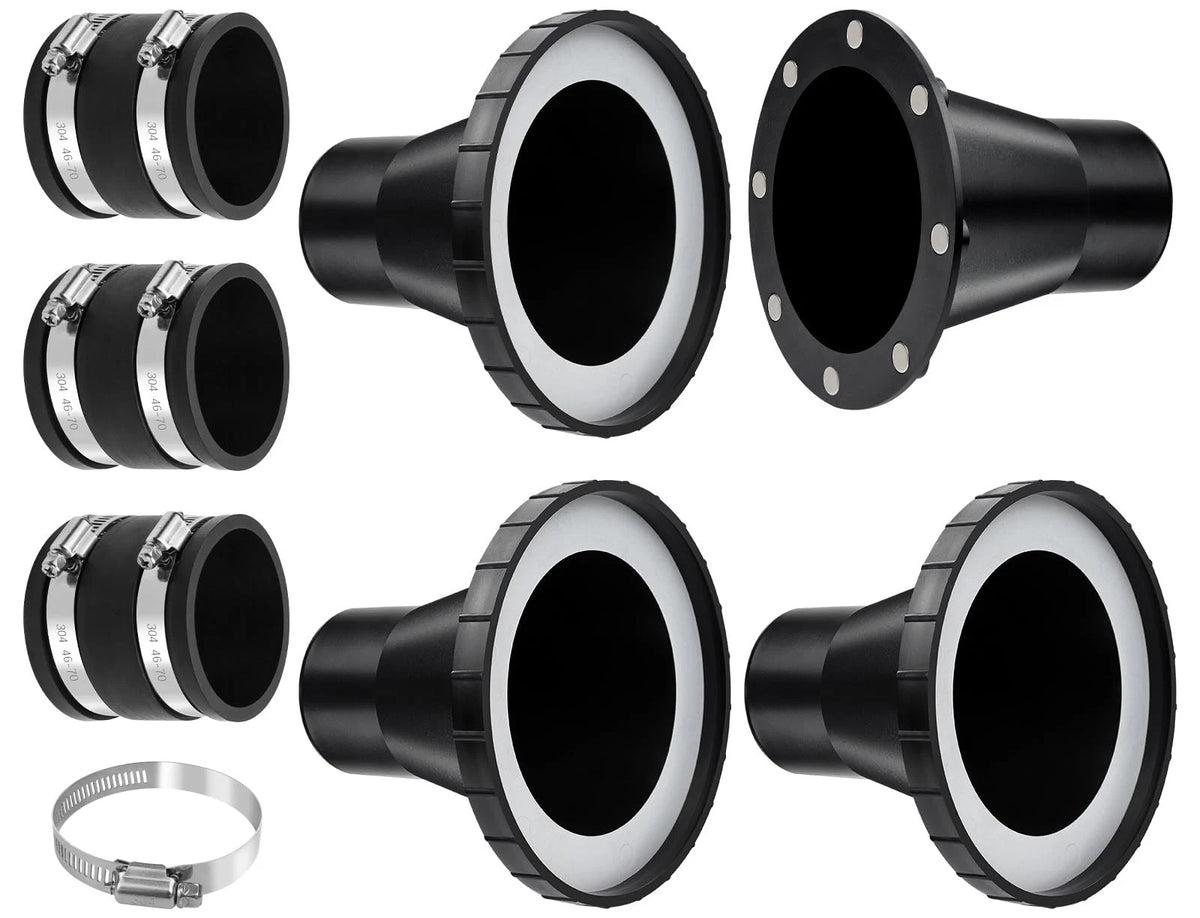 4" to 2.5" Magnetic Dust Collection Fittings for Woodwork Shop Vacuums...