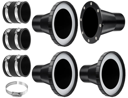 4" to 2.5" Magnetic Dust Collection Fittings for Woodwork Shop Vacuums...