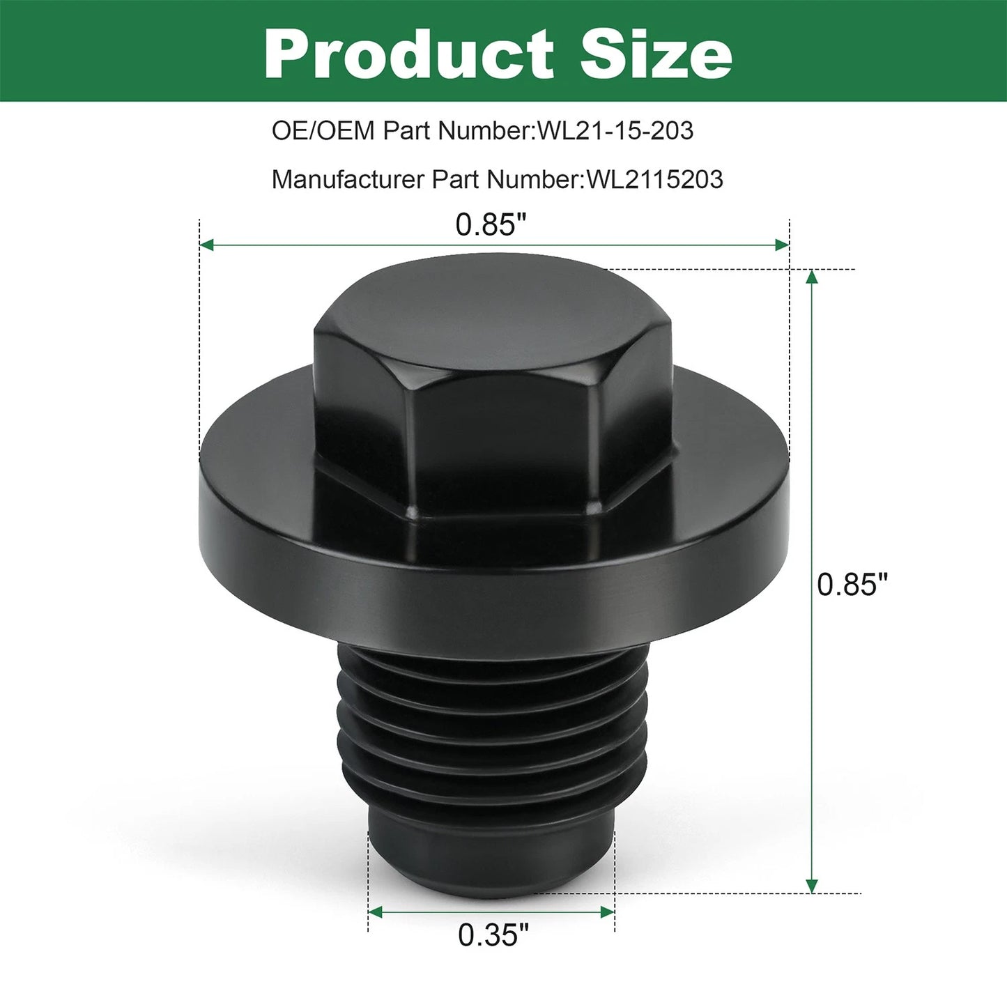 Radiator Drain Cock Plug for Mazda 6 CX-7 CX-9 WL21-15-203 / WL2115203