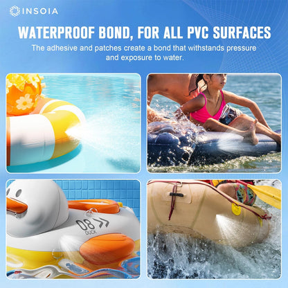 Pool Liner Patch, Air Mattress Repair Kit 120 120ml x 2, 2 x 120 ML / 4.06 oz