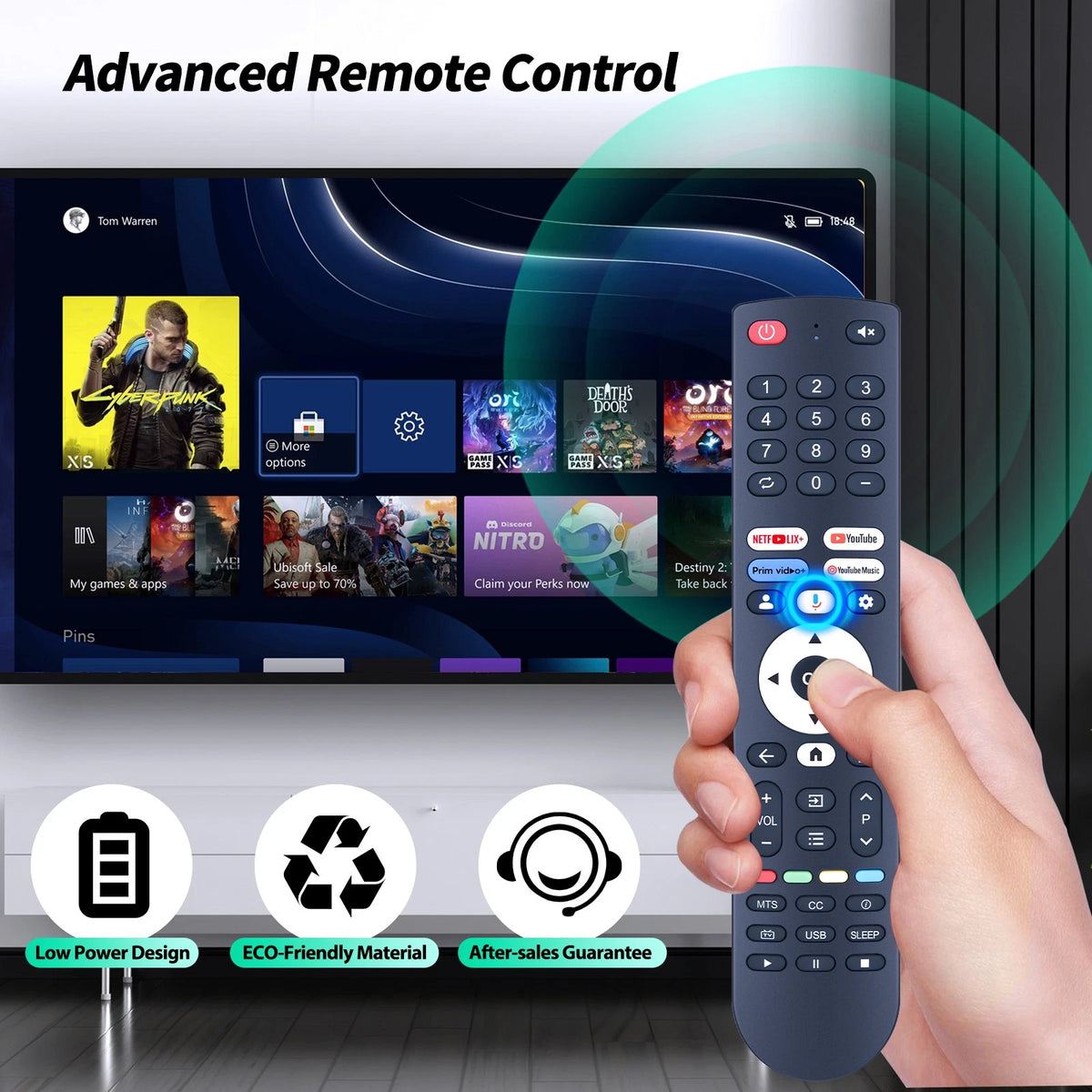 Voice Remote Control For FPD Google TV CG55-C1 CG43-P3 CG32-P3 CG50-C3 CG65-C3