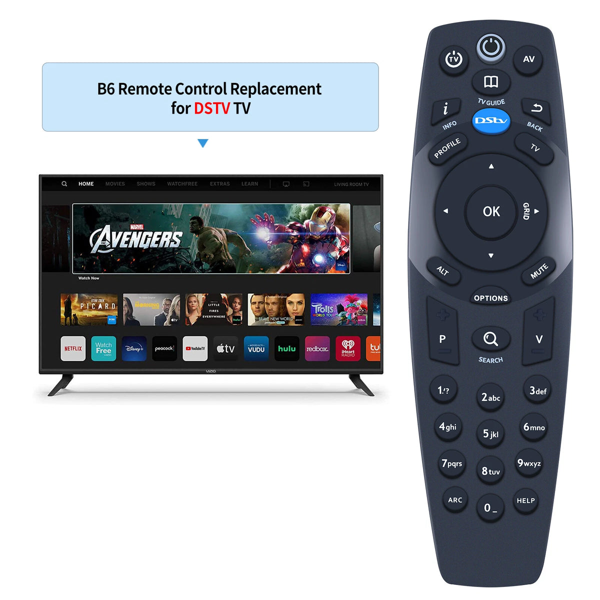 Replacement Remote Control For DStv B6